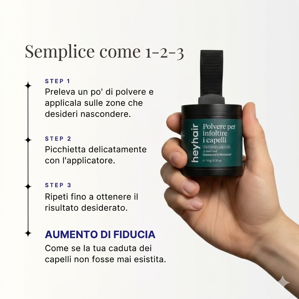 Polvere per infoltire i capelli (UOMO)