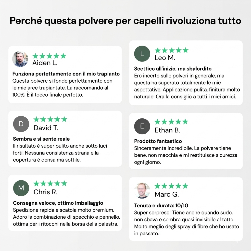 Polvere per infoltire i capelli (UOMO)